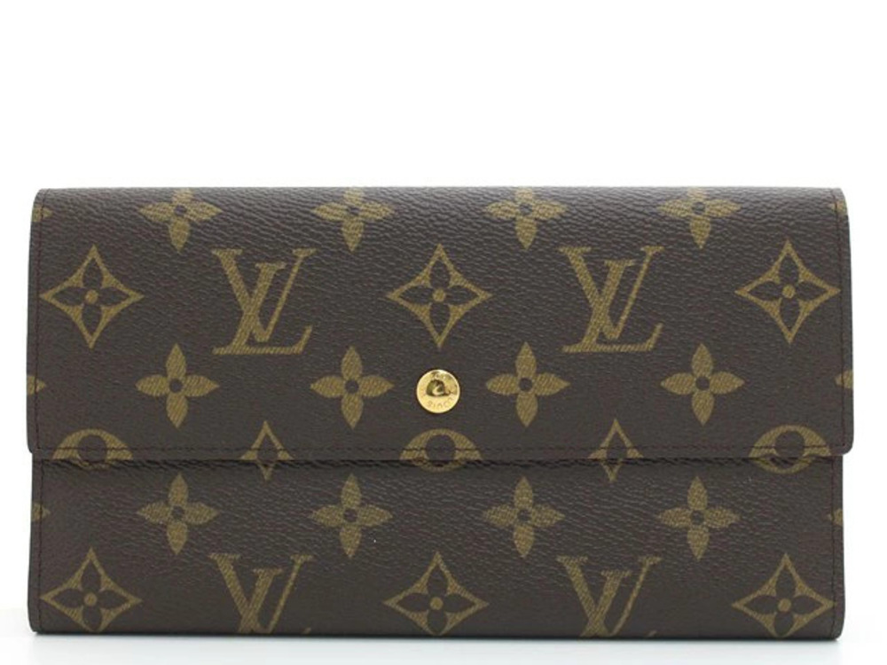LOUIS VUITTON Portefeuille International Tri fold Long Wallet Monogram